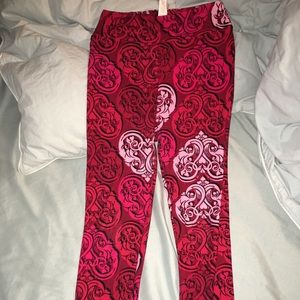 LulaRoe valentines leggings girls lg/xl